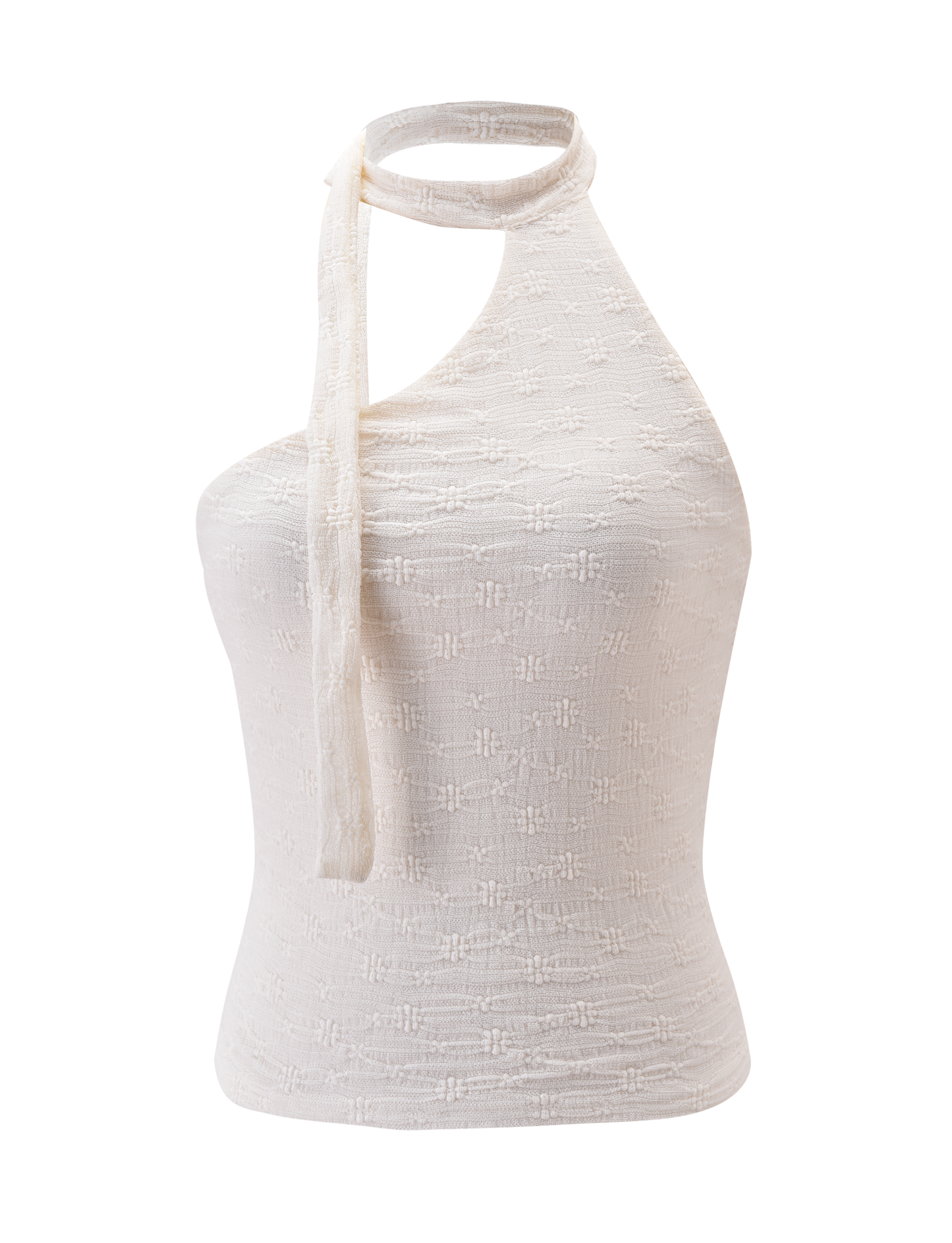 MYLAH ONE SHOULDER TOP - IVORY