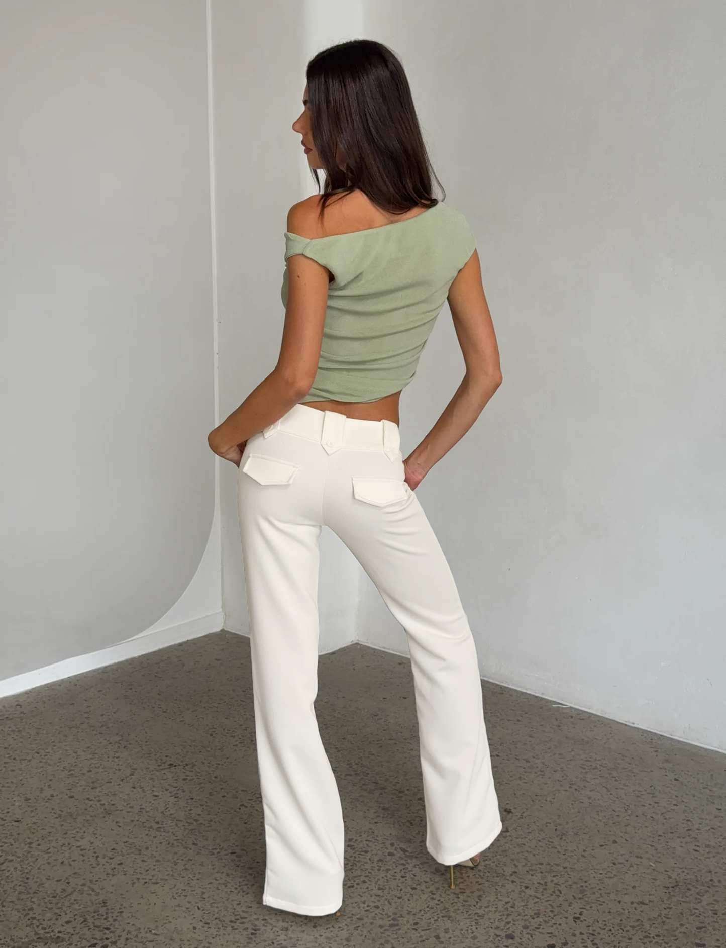 KITTIE PANT - WHITE : CREAM