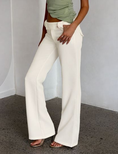 KITTIE PANT - WHITE : CREAM