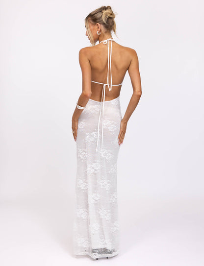 LUCIA DRESS - WHITE : LACE