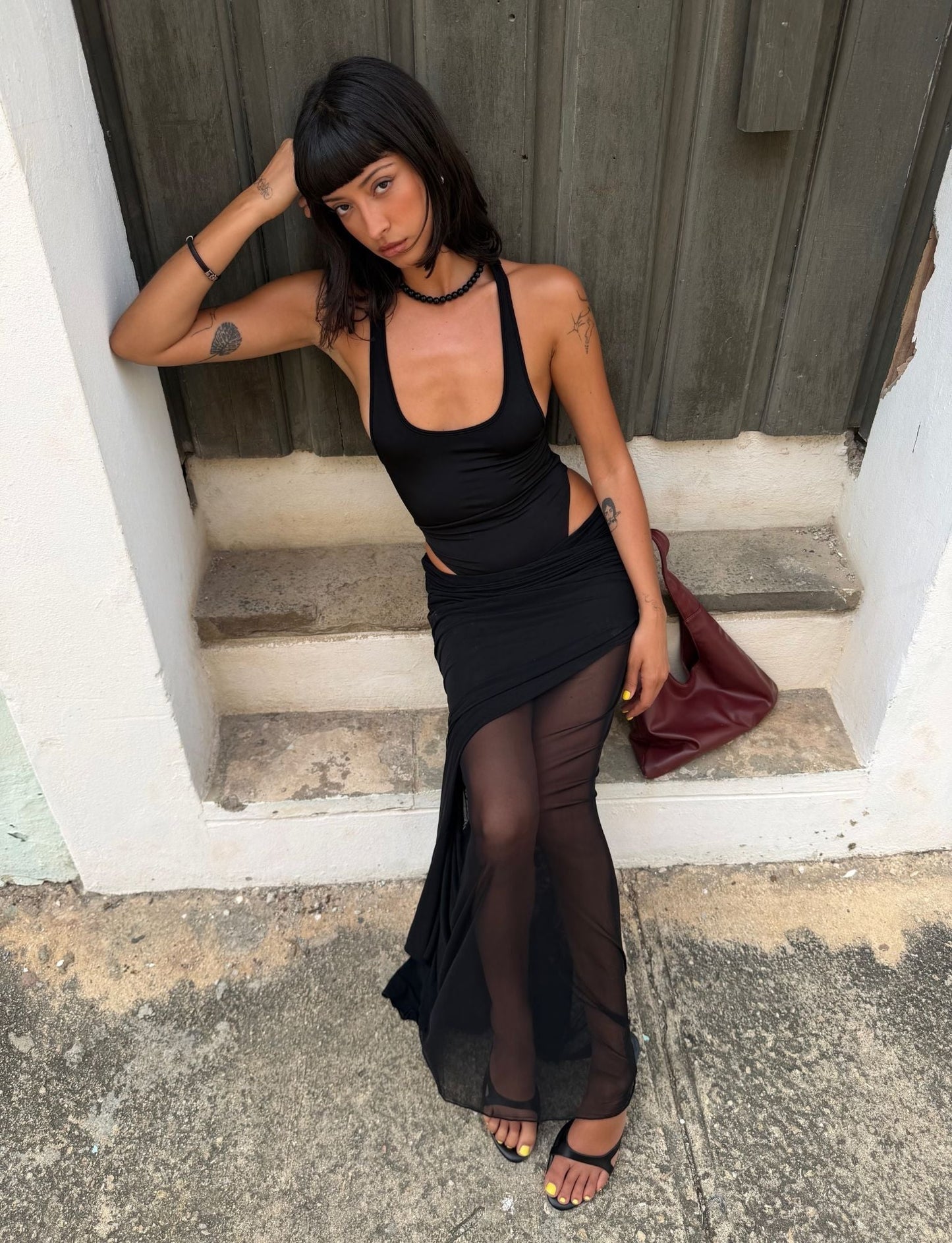 LILIANA-SUMMER MAXI DRESS - BLACK
