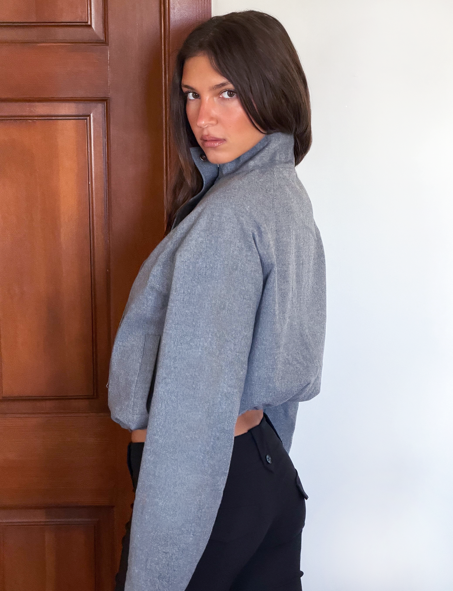 LENNEX JACKET - HEATHER CHARCOAL