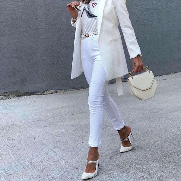 Chic Pearl Detailed High Heels