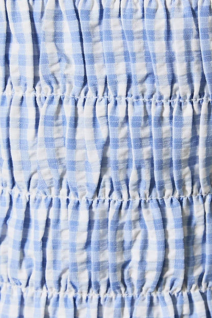 Spring Blue Gingham Set