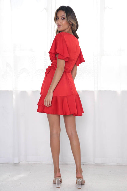 Almeria Dress - Red