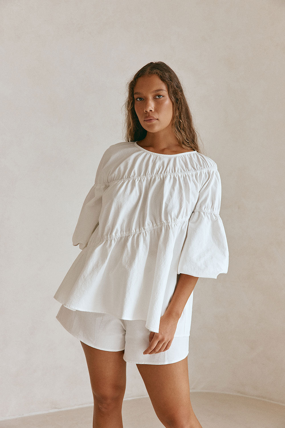 SAMPLE-Akel Top - White