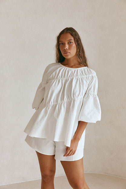 SAMPLE-Akel Top - White