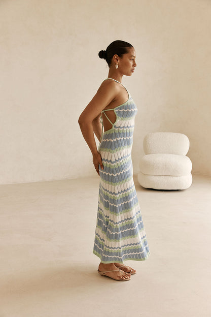 Bexley Knit Dress - Sky