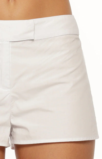 Emalee White Low Rise Shorts