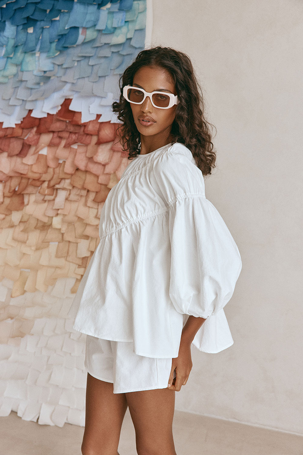SAMPLE-Akel Top - White
