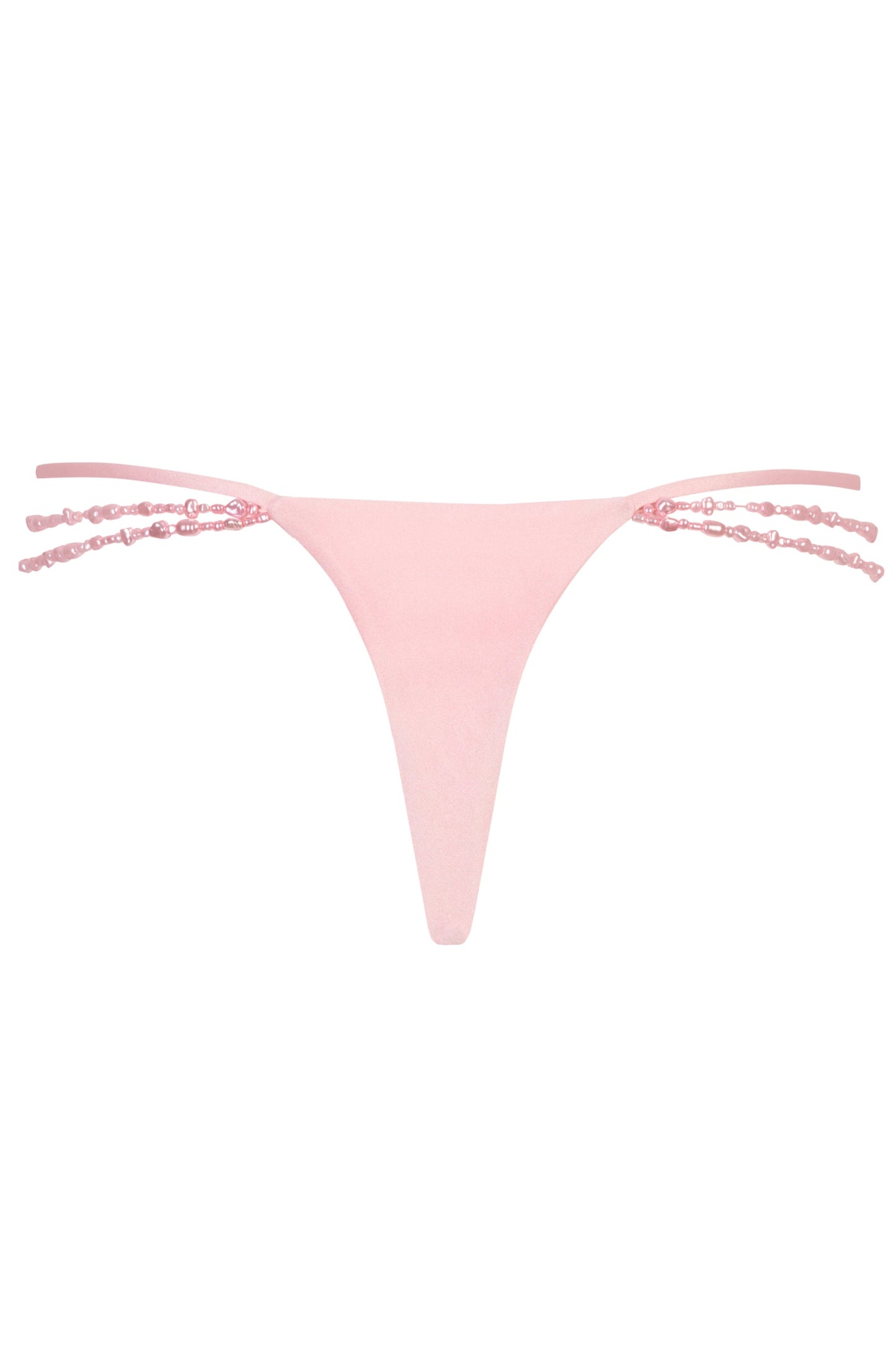 Multi-Strap Cheeky Bikini Bottoms  in Baby Pink
