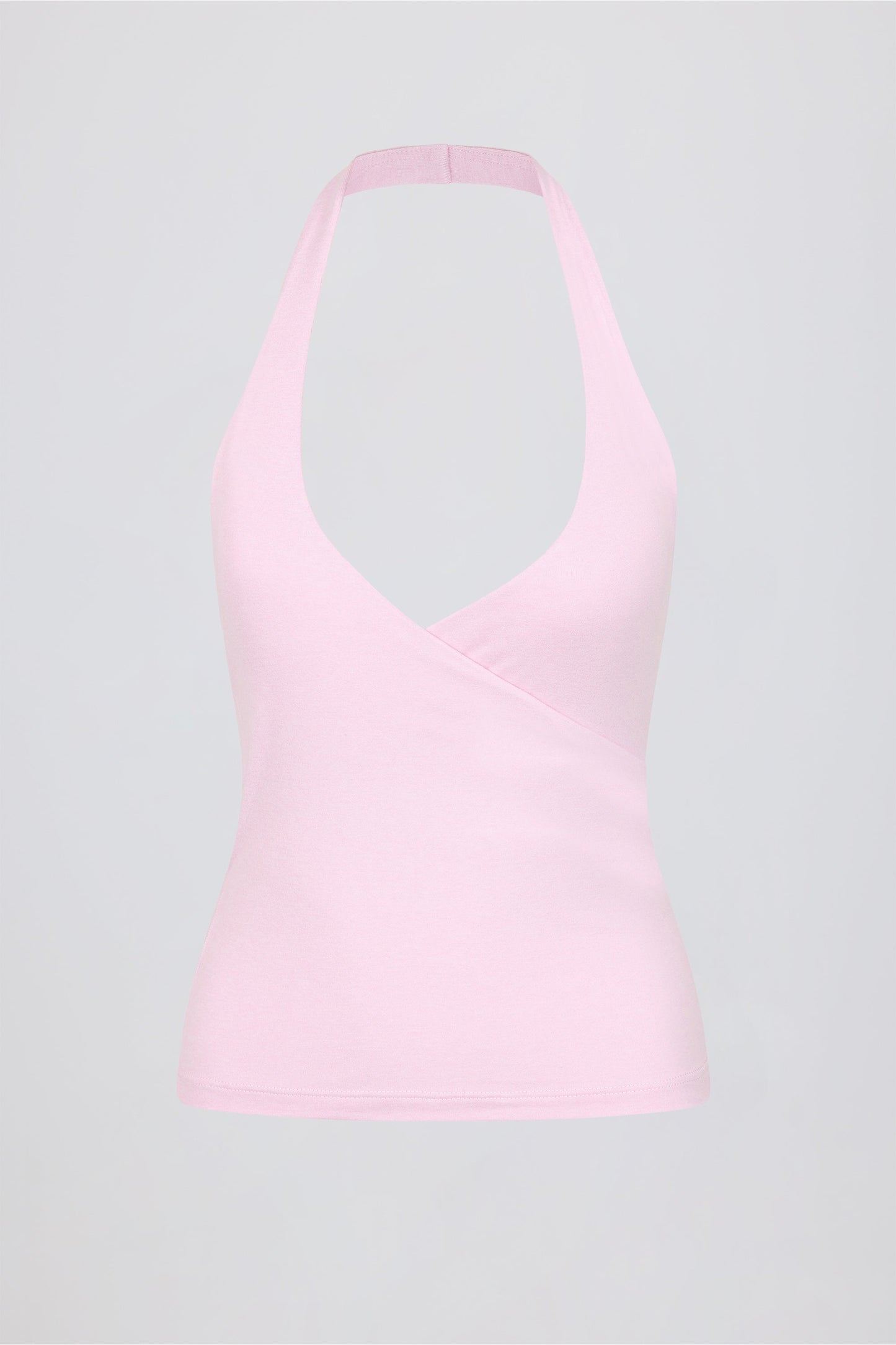 Halterneck Open-Back Tank Top in Bloom