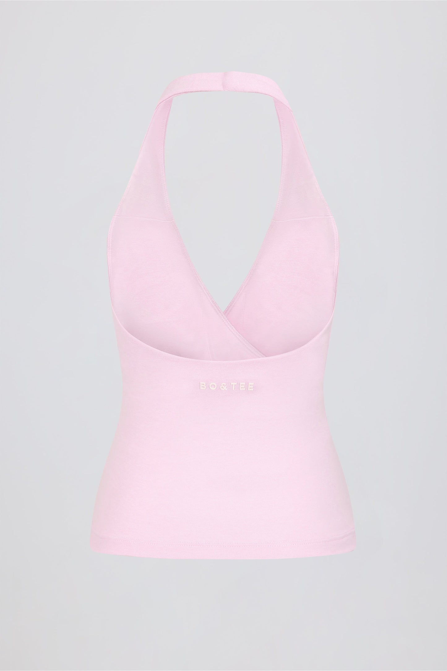Halterneck Open-Back Tank Top in Bloom