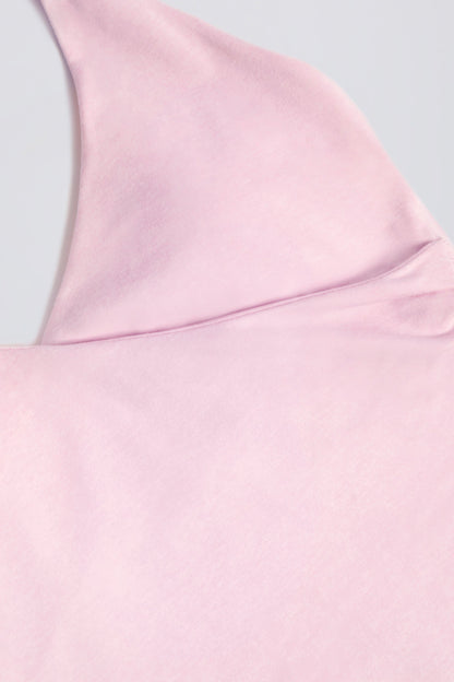 Halterneck Open-Back Tank Top in Bloom